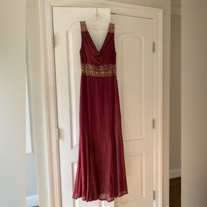 Burgundy sparkly dress!